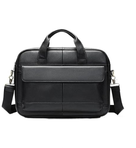 TRRYUIP Maletin Portatil Bolso de mano for hombre, maletín gran capacidad, bolso for ordenador portátil negocios, hombro tipo bandolera, mensajero(Black)
