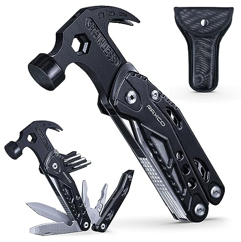 Vatertag Geschenk, RAXCO 15 in 1 Multitool Hammer Plier und Multifunktionswerkzeug Multitool Zange für Camping, Geschenke für männer ihn vater papa ihrem Freund