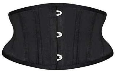 UKKD Korsett Frauen Taille Trainer Korsetts Abnehmen Shaper Belt Short Torso Satin Unterbrust Korsett Lace Up Bustiers & Korsetts