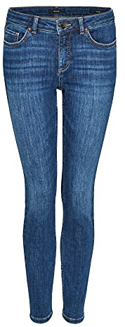 OPUS Damen Skinny | Skinny Jeans ELMA Strong Blue Low Rise aus stretchigem BCI Cotton Mix Strong Blue, 40 L28