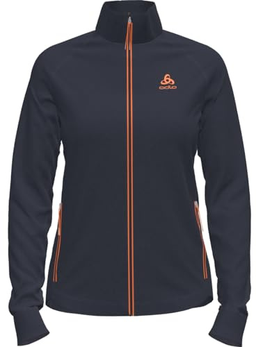 Odlo Damen Langarm Shirt mit Reißverschluss BERRA, india ink, XS