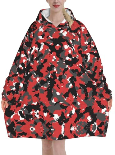 MELPHI Decke mit Camouflage-Muster, geeignet für Valentinstag, Erntedankfest, Weihnachten, Neujahr und andere kalte Jahreszeiten.