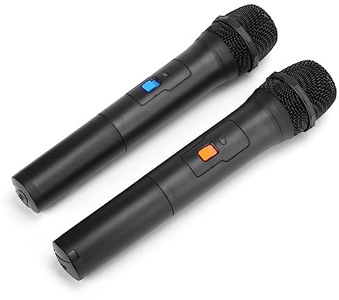 YCTZE V16U Universal 2-i-1 VHF Trådlös USB-mikrofon, Handhållen för Karaoke, Spel, Sång, Kompatibel med Bärbar Dator, PC och Bärbara Högtalare (1 till 2)