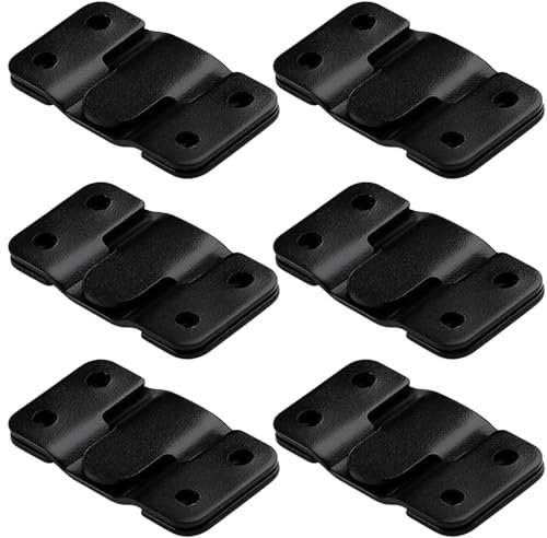 Lot de 6 crochets de suspension à emboîter - En acier inoxydable - Support caché - Charge lourde - Pour photos, miroirs