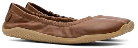 Vivobarefoot Womens Asana Yin Ballerina Leather Tan Shoes 10.5 US
