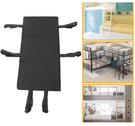 ZJchao Couverture D'échelle de Lit superposé, Serrure D'échelle de Lit superposé pour Enfants, Barrière d'escalade en Tissu Oxford Empêchant Les Enfants de Grimper aux échelles