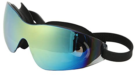 TIKATARER Lunettes de Natation pour Hommes avec Miroir PC, Anti-buée, Gel de Silice sans Fuite, Noir
