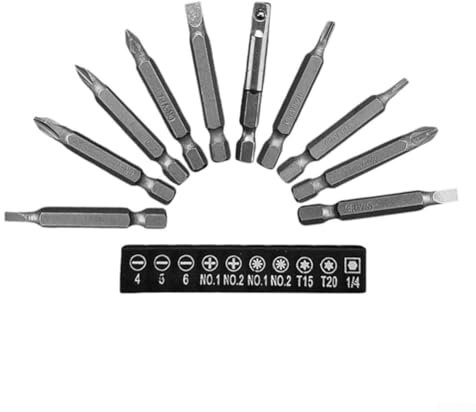Schraubendreher-Bits-Set, 10-teilig, Sechskantschaft mit Halter für elektrische Bohrmaschinen-Zubehör