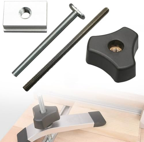 Accessoires robustes pour le travail du bois, pour les tâches de scie à table et de fraiseuse (M8 × tige filetée de 100 mm)