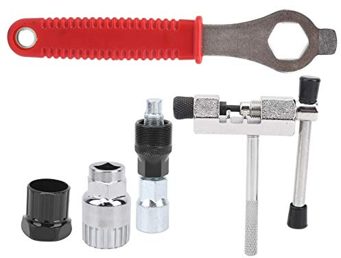 Cykelvevtextraktor Kedjan Borttagningsfäste Remover Puller Tool Cykelreparationssats Högkvalitativ stål Hållbar Mountain Road Cykel Reparationsverktyg Set Hex Wrench Chain Cutter