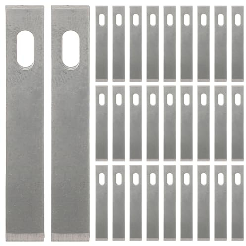FONDOTIN Lame Di Ricambio Per Taglierino Incisione 50 Pezzi in Acciaio Per Artigianato, Intaglio Legno e Scrapbooking, Utensili Per Hobby e Lavorazione Carta, Per Artisti e Modellismo