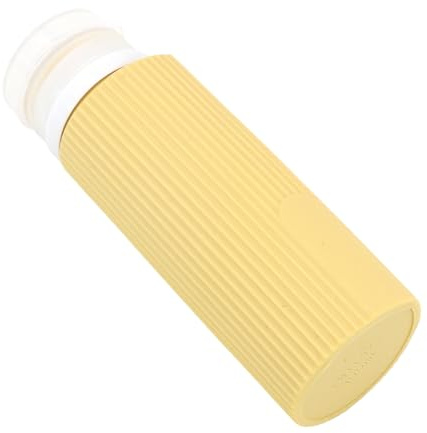 Bouteilles rechargeables en silicone à paroi épaisse Valves sûres pour éviter les déversements désordonnés Solution portable pour les voyages d'affaires Bouteilles de voyage autorisées en silicone