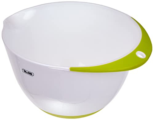 Ibili 726618 Bol à pâtisserie 18 cm, Blanc/Vert
