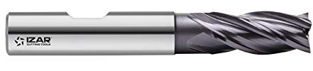 Izar 45482 Fresa Frontal Acabado PMX, TIALN-TOP, 6600, DIN 844 N, 4Z, 4.00 mm Diámetro Corte