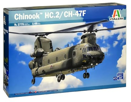 Italeri 2779 Chinook HC.2/CH-47F Model Kit elicottero plastica Scala 1:48