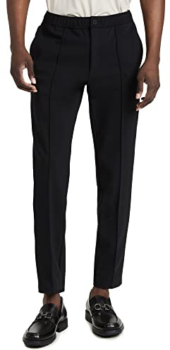 Theory Men's Curtis Drawstring Precision Ponte Pants, Black, 30