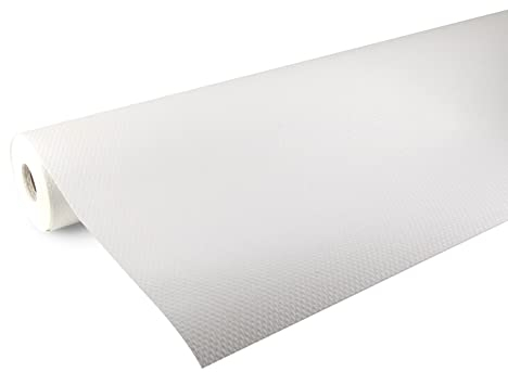 Fresco Rouleau fibre de verre blanc à peindre maille moyenne 2500 x 100cm pré-traité 140g/m² Revêtement mural de rénovation, isolant thermique, protection murale