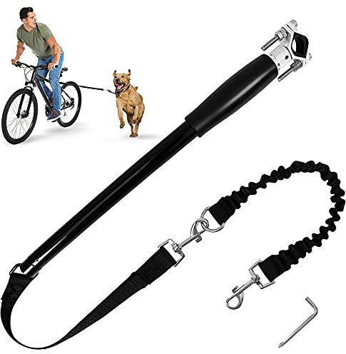 PJDDP Hundeleine Fürs Fahrrad,Hände Frei Fahrrad-Hundeleine,Einziehbare Hundeleine Übungsleine,Hands Free Hundeleine Trainer Für Fahrräder, Für Kleine Bis Große Hunde