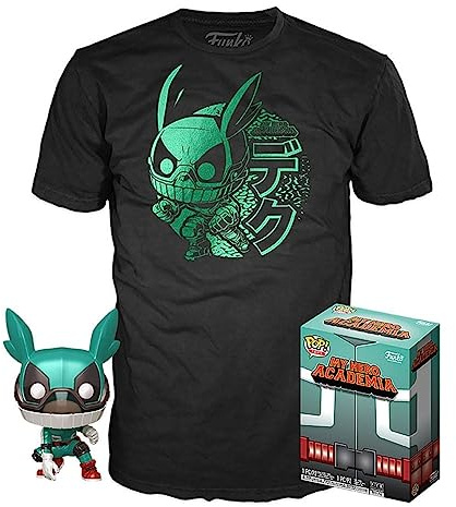STAR MASK- Set Figura Pop 38 tee My Hero Academia Deku with Helmet Muñecos cabezones, Multicolor (122211)