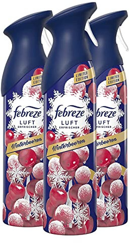 3 x Febreze Duftspray Winterbeere jeweils 300ml Limited Edition Raumspray