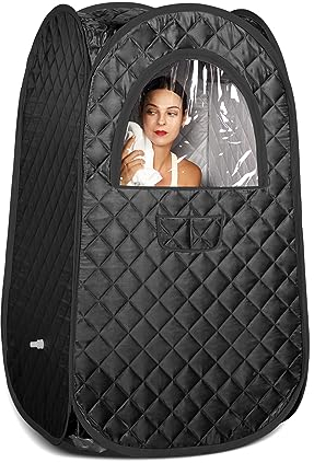 TaTalife Portable Sauna, Home Sauna Portable Tents, Full Body Steam Sauna Tent, Single Person Sauna, Newly Upgraded Large Space Sauna, Quick-Folding Sauna Tent (No Steamer Included)