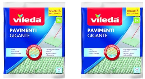 Vileda - Panno Pavimenti, Gigante - 3 pezzi (Confezione da 2)