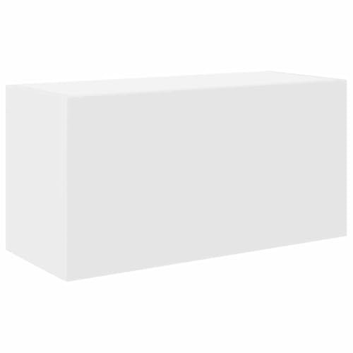 vidaXL Bad-Wandschrank Weiß 60x25x30 cm Holzwerkstoff, Bad-Hängeschrank, Hängeschrank Badezimmer, Wand-Badschrank, Hängeschrank Bad