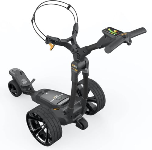 Powakaddy Unisex RX10 GPS XL Plus Lithium Golf Trolley - Black - One Size