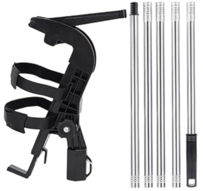 Nhujevkom Adaptador para Poste de Extensión de Bote de Spray,Adaptador De Alargador con Ángulo Ajustable | Aplicador De Insecticida En Polvo con Varilla Telescópica para Pintura Muebles Restauración