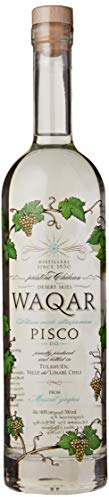 WAQAR - Pisco - 40% Alcool - Origine : Chili - Bouteille 70 cl