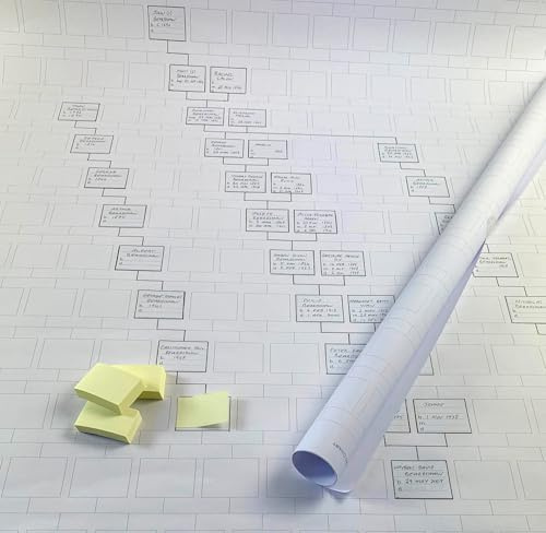 My History Family tree working chart (10 generations tall, 1 metre long)