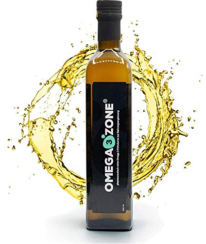 omega3zone Hochdosiertes Omega 3 Fischöl flüssig - 5400 mg pro Portion - Premium Fish Oil - Laborgeprüfte und essentielle Fettsäuren aus Deutschland - 500ml Grapefruit