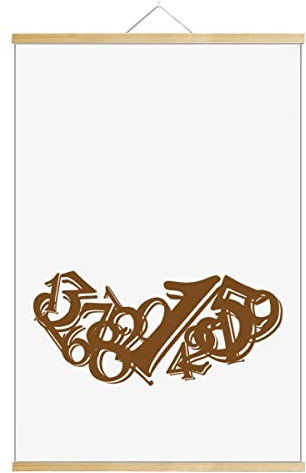 Fondazione digitale sparsa impilata pergamena appeso pittura decorativa immagine