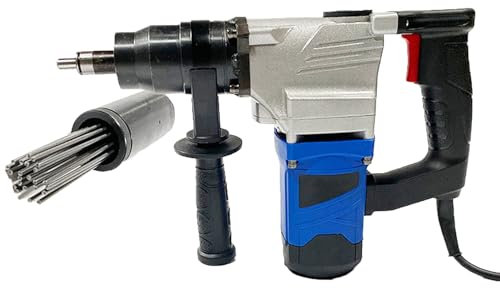 VNATWGOO Pistola Elettrica per La Rimozione della Ruggine Ad Aghi da 1100 W, Scrostatore Elettrico Ad Aghi Portatile, Strumento per La Rimozione della Ruggine dalle Scorie di Saldatura,220V