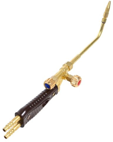Veemoon herramientas de soldadura soldadura con soplete soldador de gas soplete de soldadura con ajustable sopletes de soldadura antorchas de propano soplete de corte cobre Golden