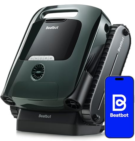 Beatbot AquaSense 2 Pro - Robot aspirapolvere per piscina, pulizia 5 in 1, per pulire la superficie dell'acqua con navigazione remota, parcheggio superficiale, chiarifica l'acqua, Verde Bosco