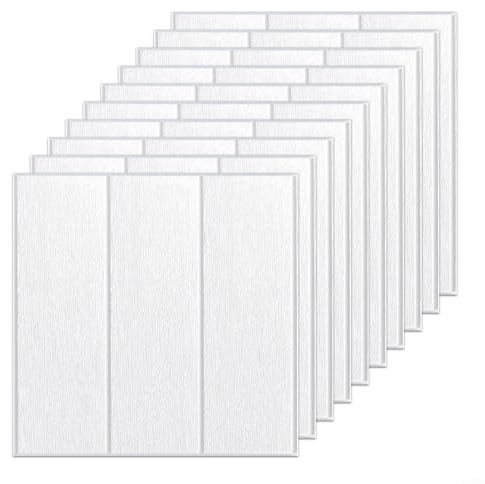 20 pannelli adesivi 3D staccabili in schiuma per isolamento acustico, per decorazione domestica, facili da pulire e applicare (A)