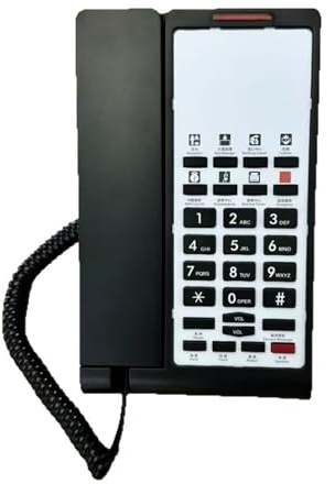Téléphone fixe filaire de base pour personnes âgées analogique à fixer au mur, petit bureau, chambre d'amis, téléphone fixe mural