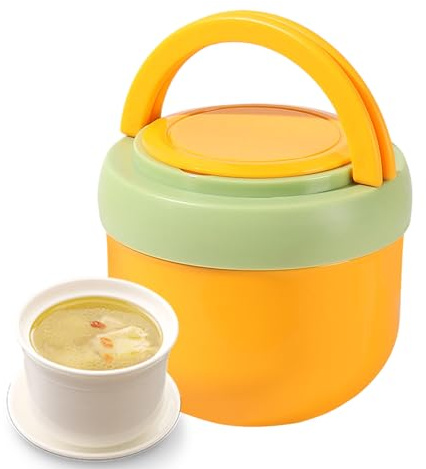 Contenitore termico per alimenti – Inthermo Box in acciaio doppia parete, conservazione a lungo termine calda o fredda | portatile per piatti da ufficio, scuola, picnic, gite, escursioni