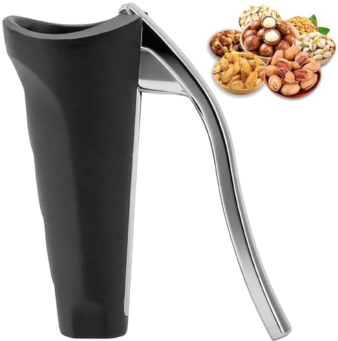Nussknacker, Heavy Duty Nussknacker Walnüsse,Multifunktionaler Nussknacker Walnüsse, Nußknacker Metall Werkzeug mit rutschfestem Holzgriff, Werkzeug für Walnüsse Haselnüsse, Kastanienöffner