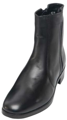 Scimitar Black Leather Executive Zip Boots Size UK 10 / EU 44