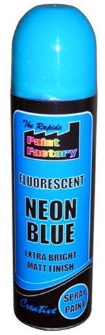 Fluorescent Neon Blue Extra Bright Matt Finish Spray Paint 225ML