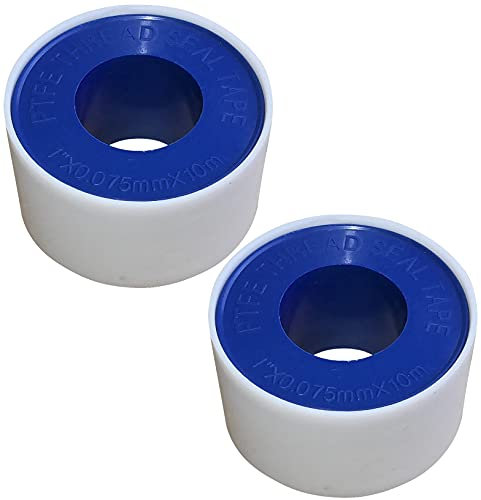AERZETIX – C54193-2x ruban bande d’étanchéité pour joints de robinetterie plomberie - 10mx25mmx0.075mm - en PTFE