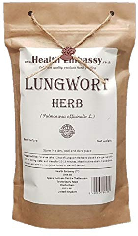 Health Embassy Pulmonaria Hierba (Pulmonaria officinalis L) Lungwort Herb (50g)