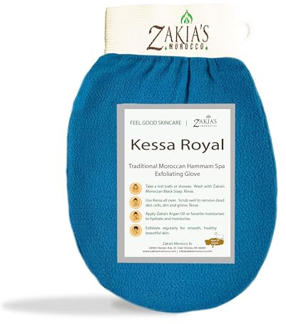 Kessa Exfoliating Mitt – Teal for Radiant Skin