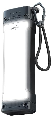 revolt Powerbank 12V: Outdoor-USB-Powerbank mit 20.000 mAh, LED-Licht, USB-C PD 20 W, LED (12V Output, DC, Arbeitsleuchte)