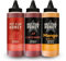 Hot Star Honey Hot Sauce Gift Set | Scotch Bonnet Sauce - Cayenne Chilli Sauce - Mango Chilli Sauce - Premium Hot Honey Gift Set for Chicken, Pizza, Pasta, Steak and Noodles