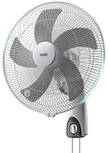 OBOEYT Wandventilator, drei Geschwindigkeiten, 16, ideal für Zuhause und das Büro, weiß