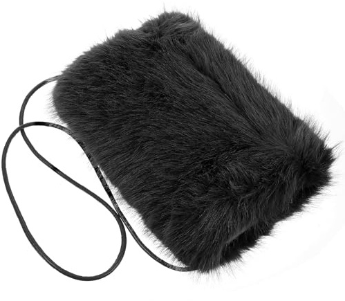 POPETPOP Warm Handbag for Women Faux Winter Hand Warmer Muff Portable Hands Muff Warmer Pouch