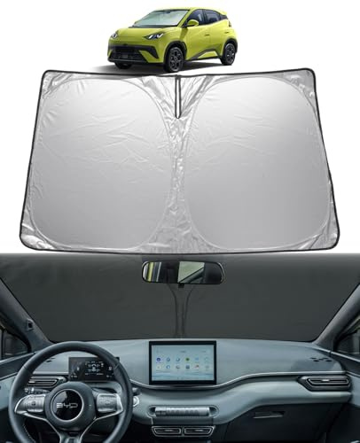 GAFAT Compatible con BYD Dolphin Surf 2025 2026 2027 Protección solar Parabrisas Interior, Parabrisas de Gaviota Parasol Accesorios, UPF 50+ Protección UV, Refrigeración